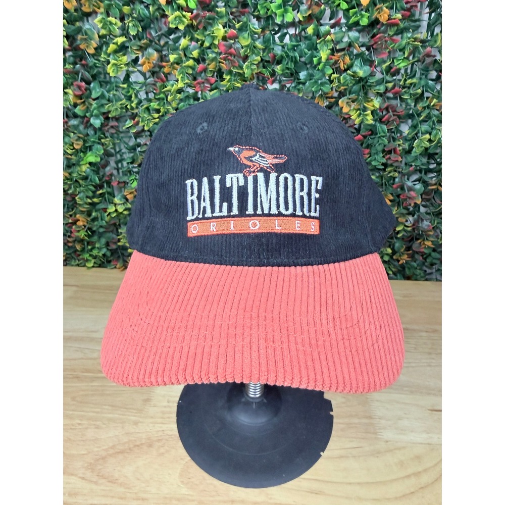 Baltimore Orioles MLB Corduroy Baseball Cap Black Orange DAP Embroidered Hat